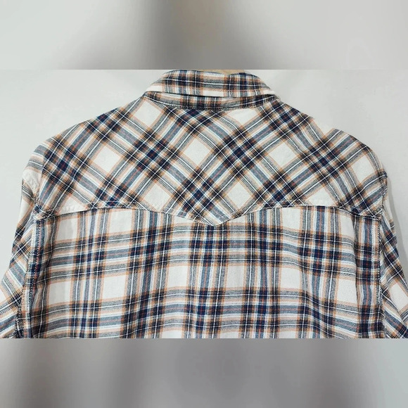 Urban Pipeline Men's‎ Button Down Size XL Blue Plaid Pearl Snap Western Rodeo - Picture 9 of 9